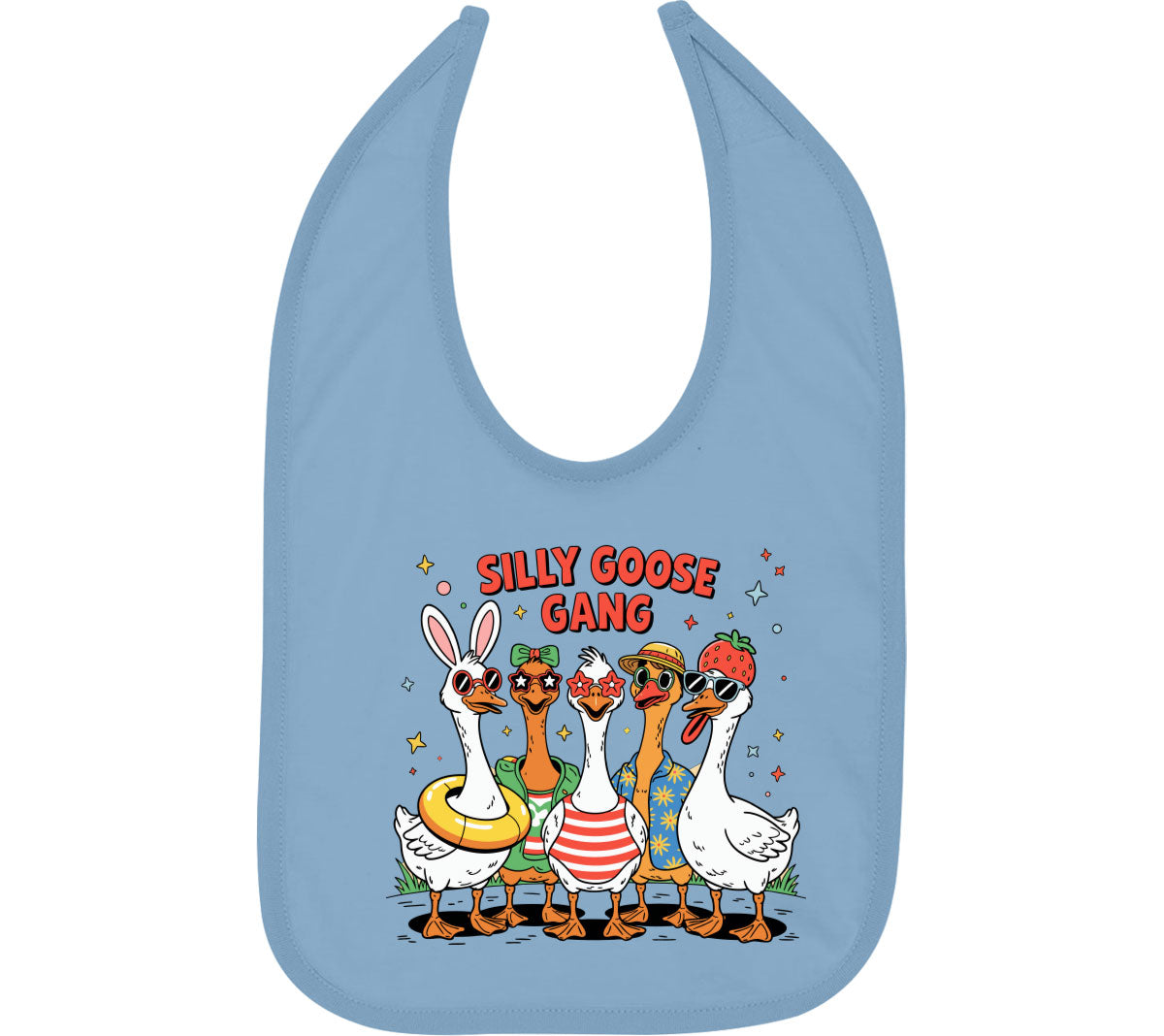 Silly Goose Gang Baby Bib