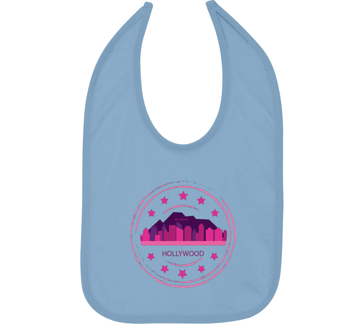 Hollywood Stamp Baby Bib