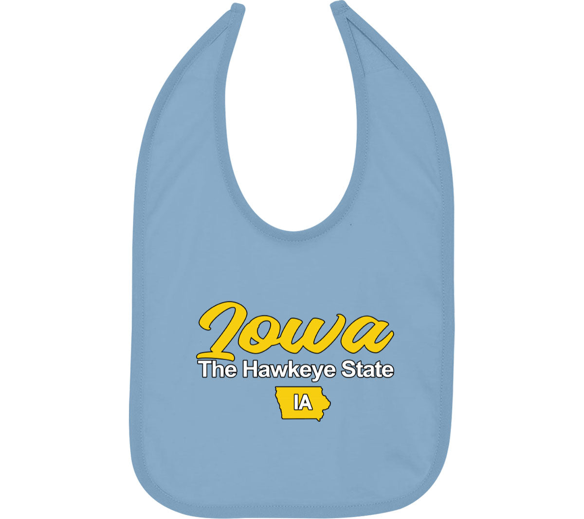 Iowa The Hawkeye State Baby Bib