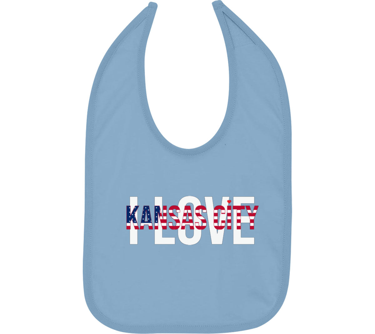 I Love Kansas City Baby Bib