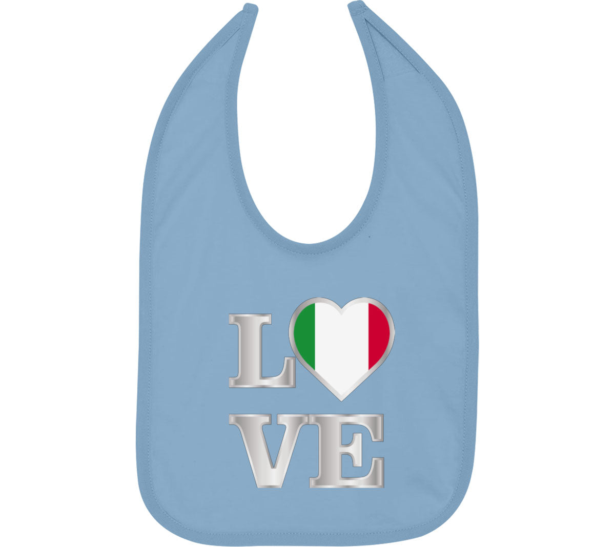 Italy Love Baby Bib