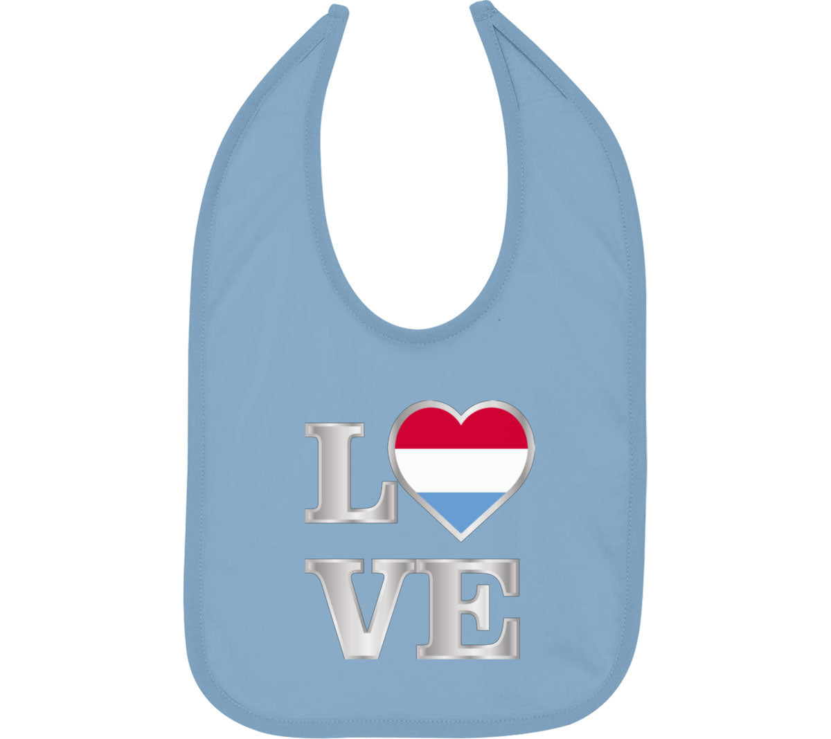 Luxembourg Love Baby Bib