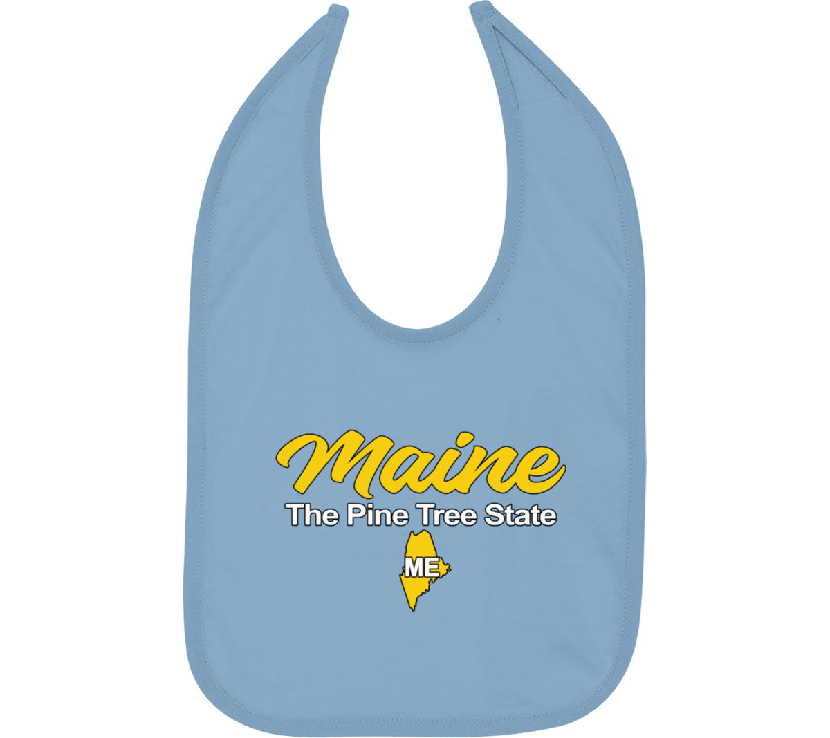 Maine The Pine Tree State Baby Bib