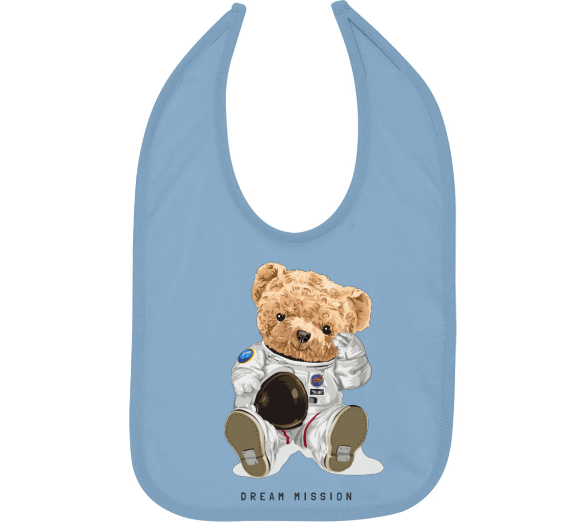 Teddy Bear Astronaut Dream Mission Baby Bib