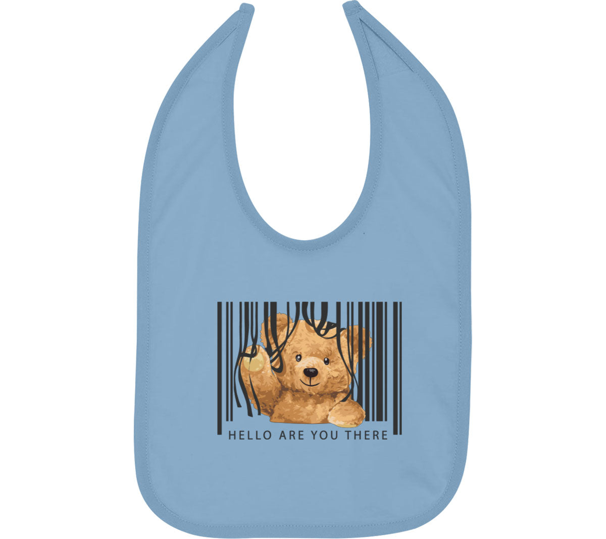 Teddy Bear Hello Baby Bib