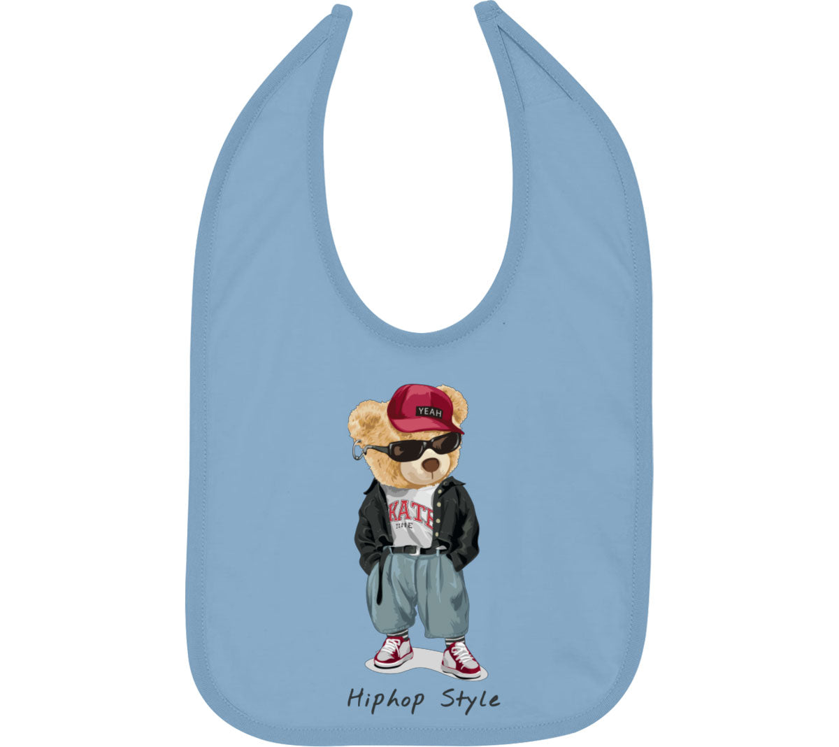 Teddy Bear Hiphop Style Baby Bib