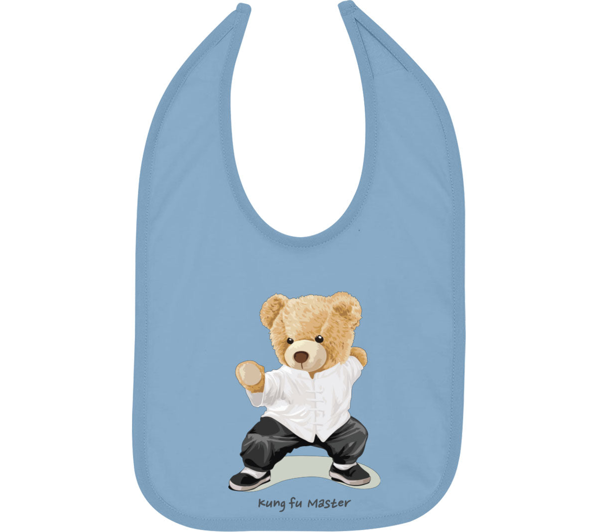 Teddy Bear Kung Fu Baby Bib