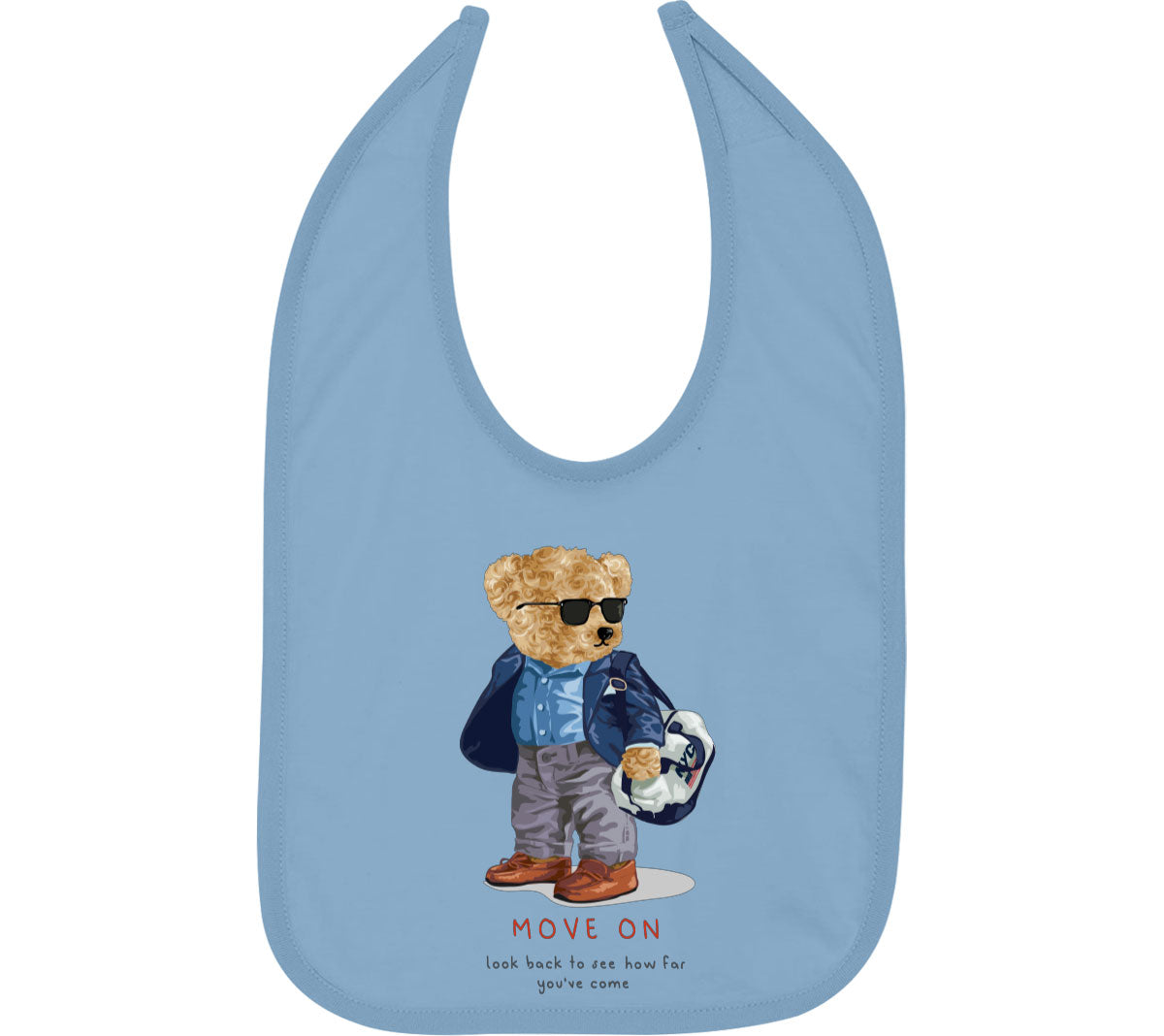 Teddy Bear Move On Baby Bib