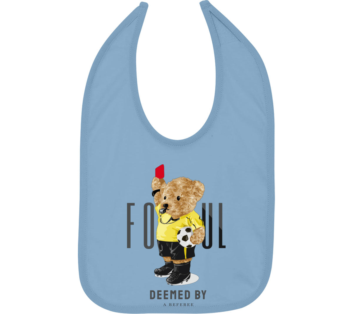 Teddy Bear Referee Baby Bib