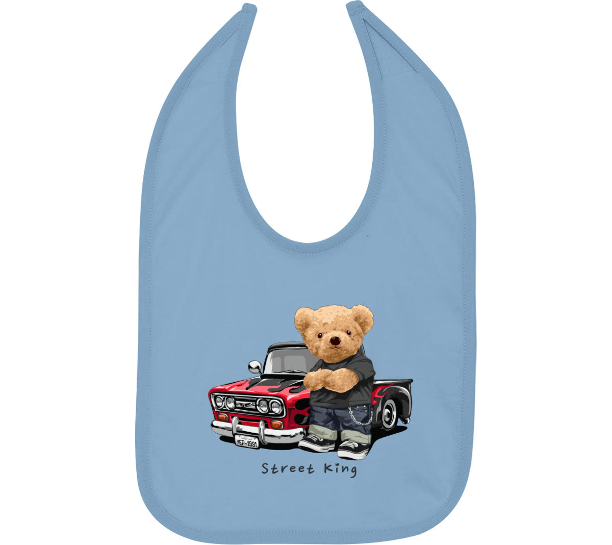 Teddy Bear Street King Baby Bib