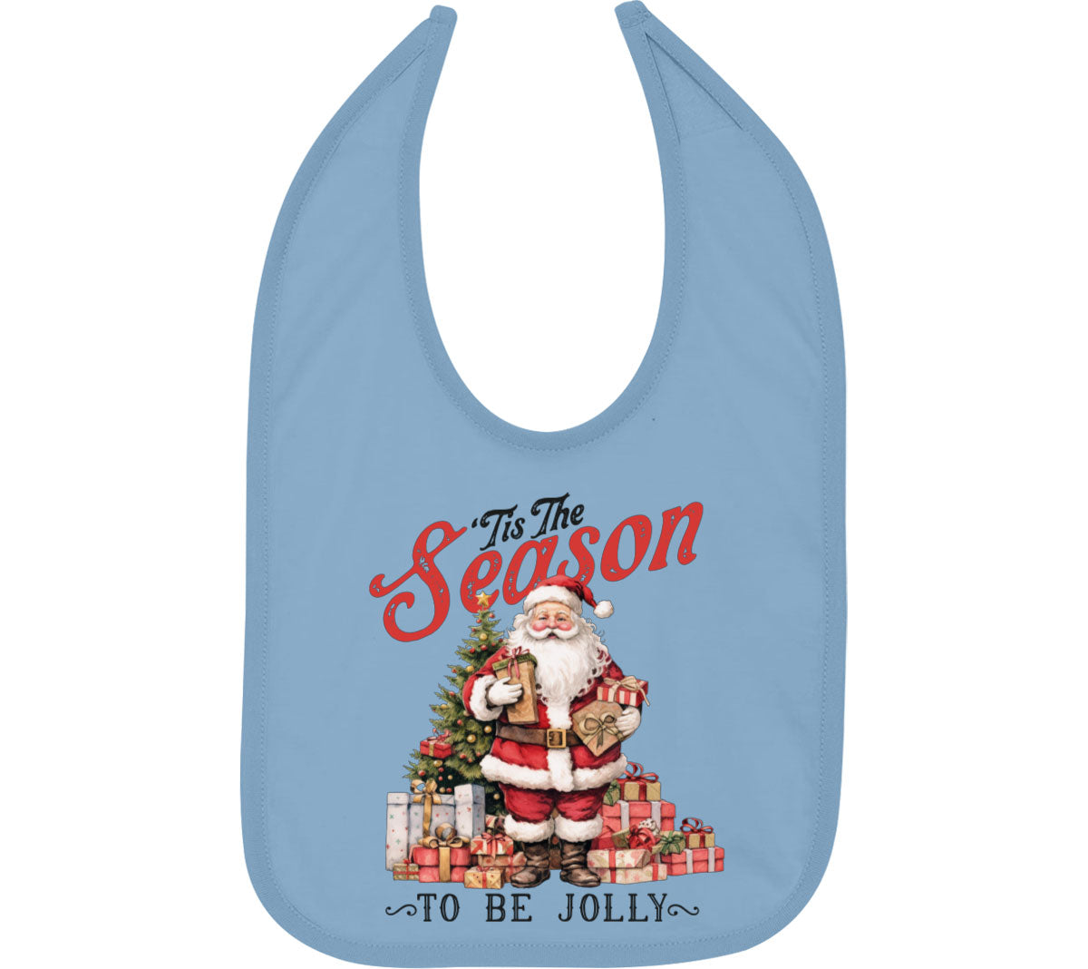 Tis The Season To Be Jolly Christmas Baby Bib