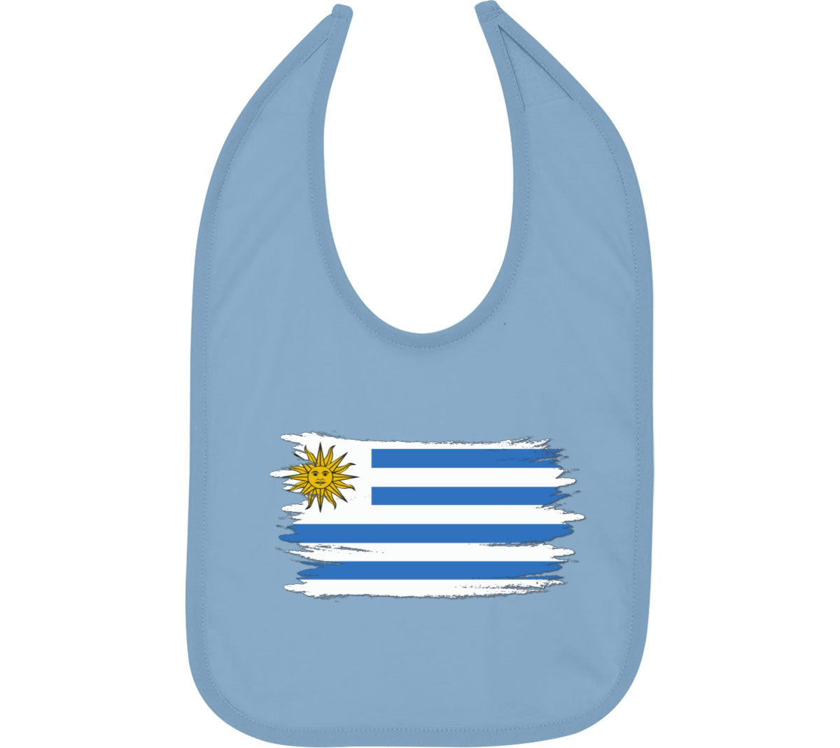 Uruguay Flag Baby Bib
