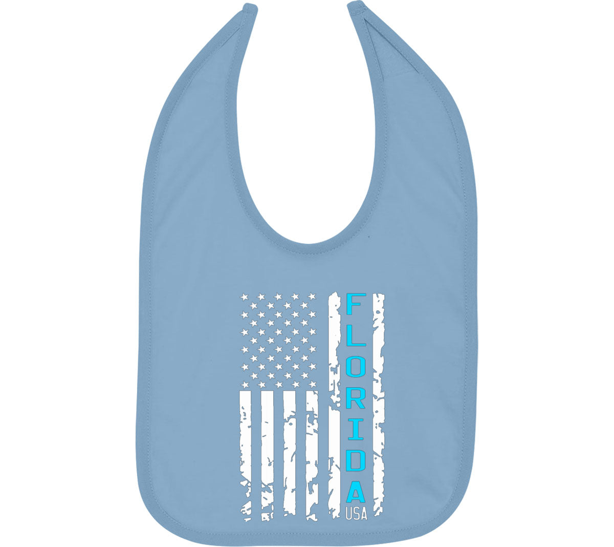 Florida American Flag Baby Bib