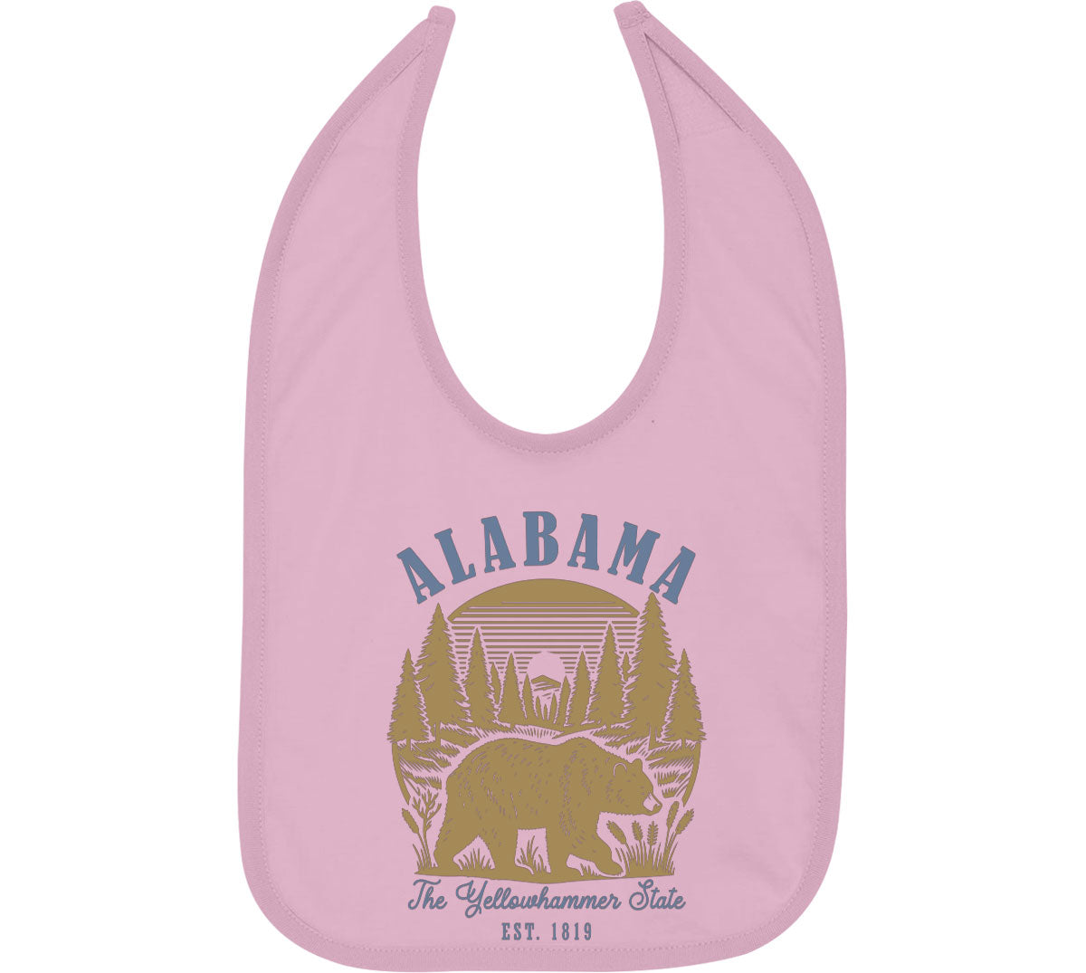 Alabama State Vintage Baby Bib
