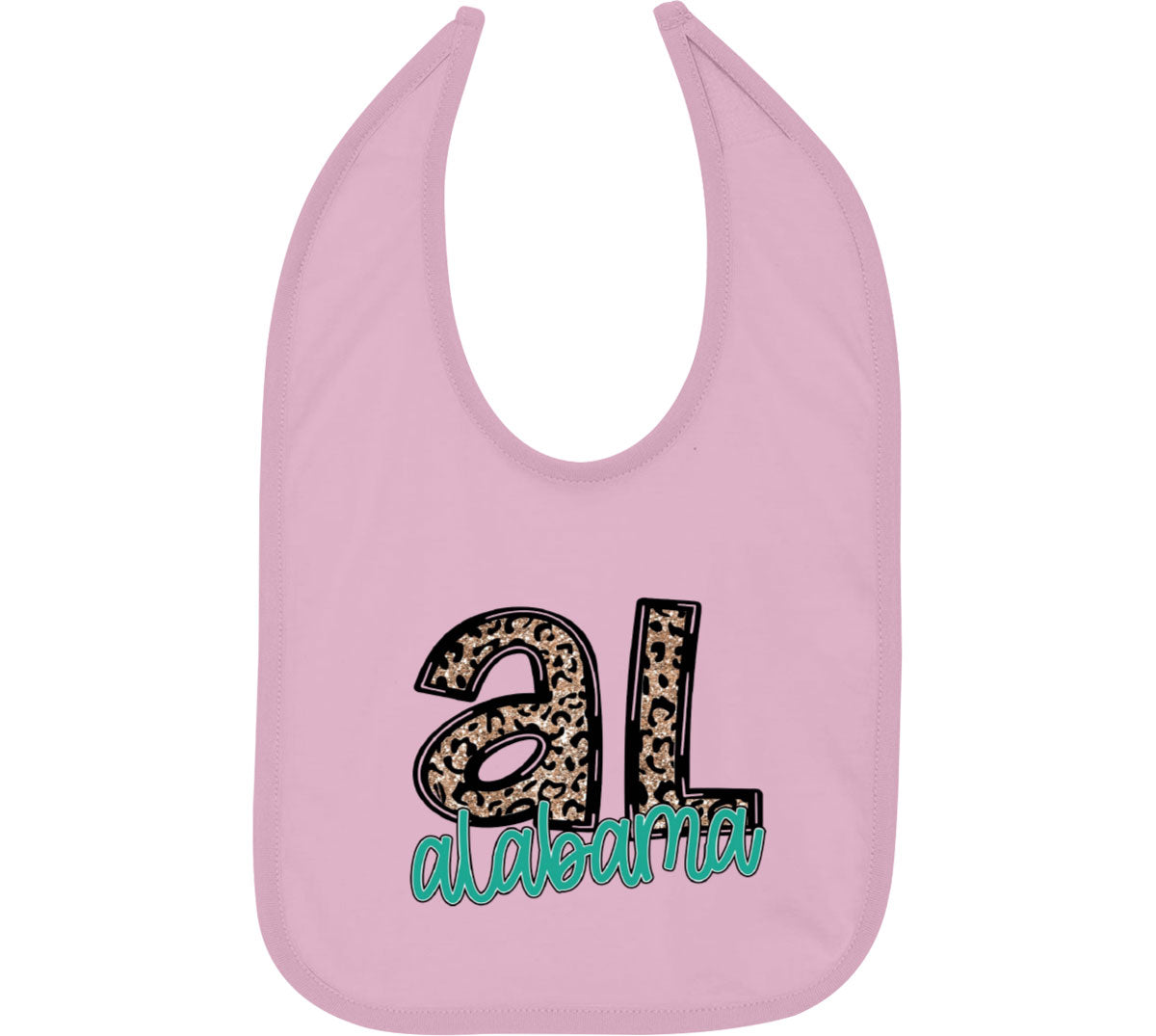 Alabama State Abbreviation Baby Bib
