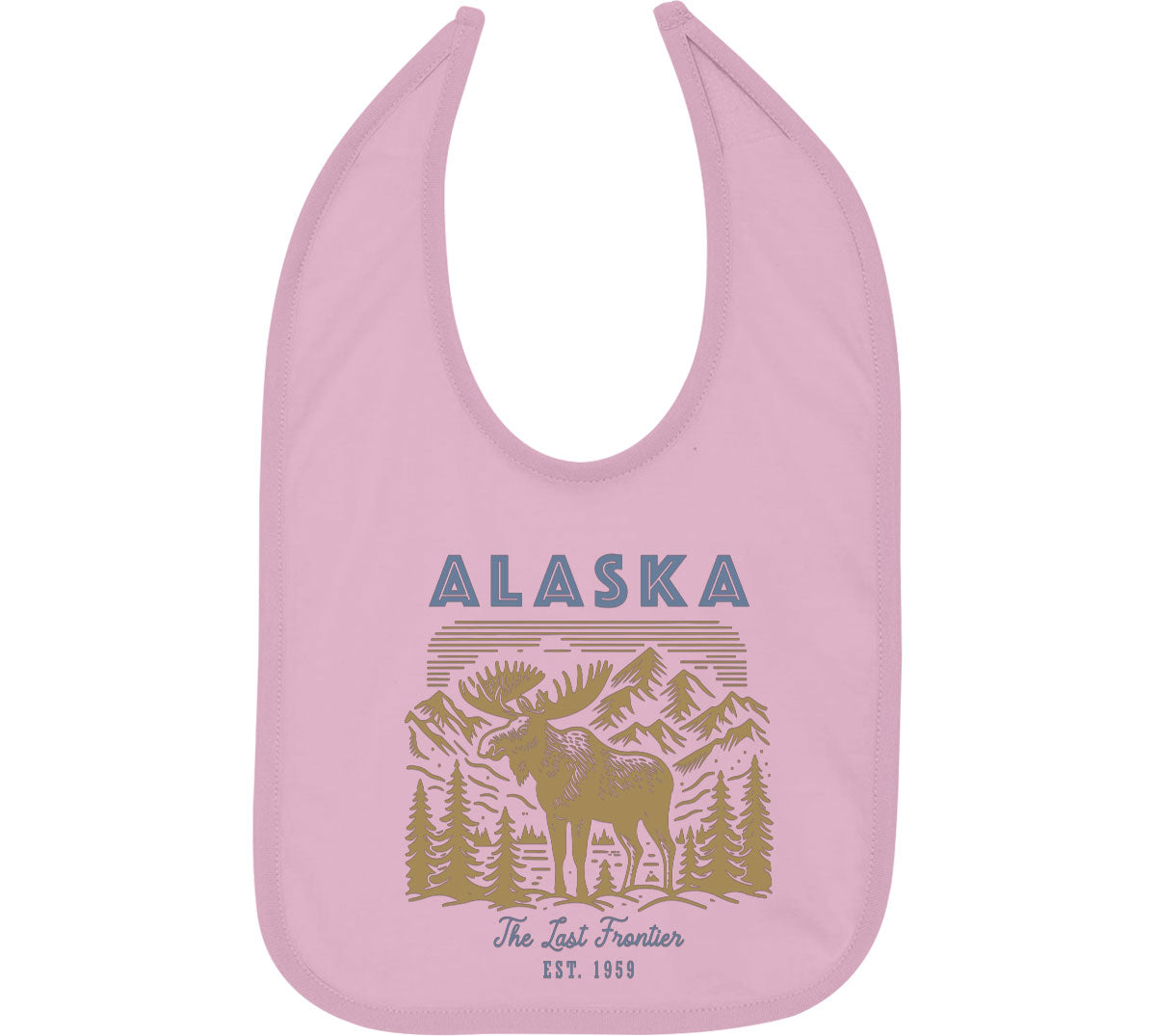 Alaska State Vintage Baby Bib