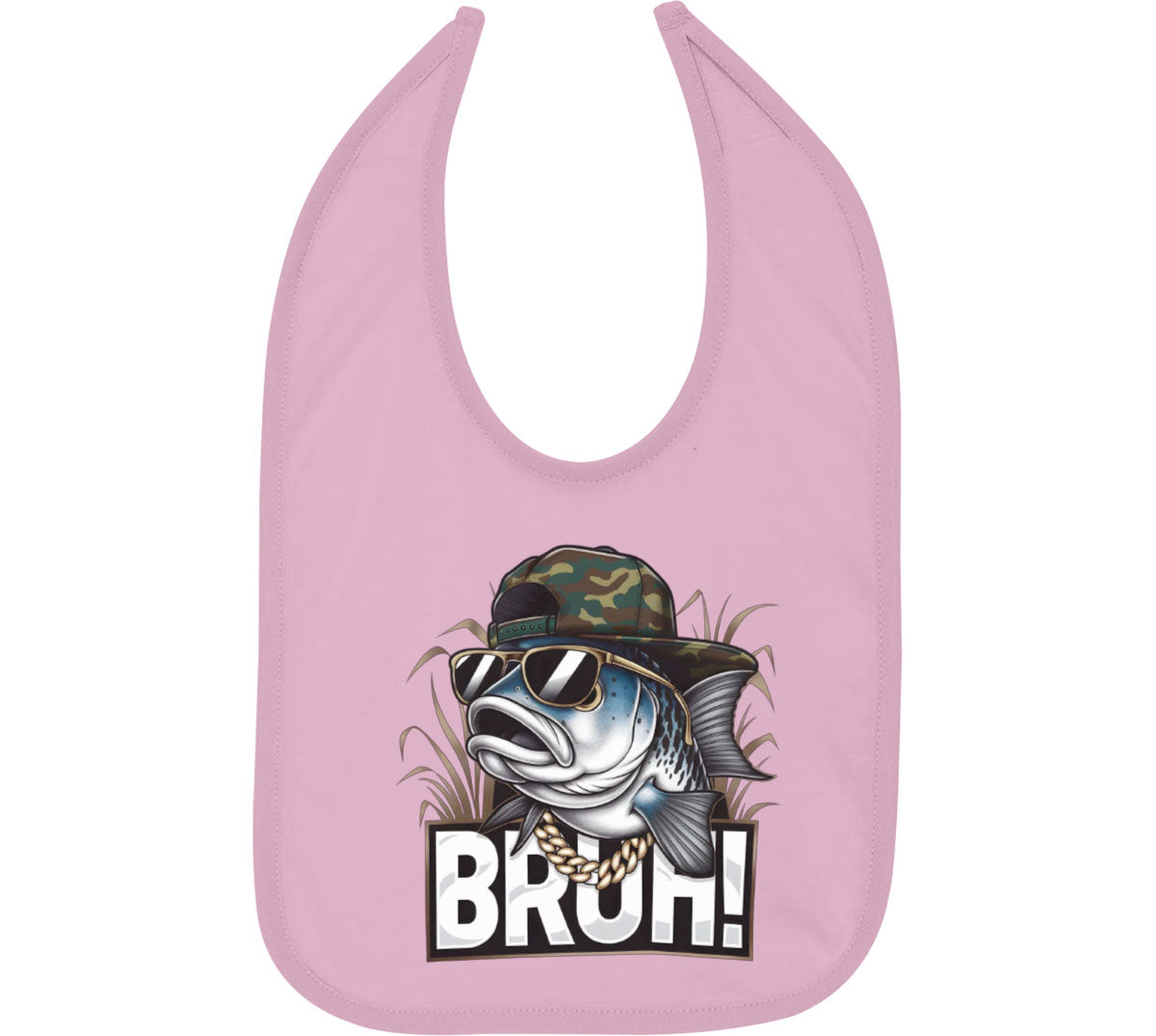 Funny Bass Fishing Baby Bib