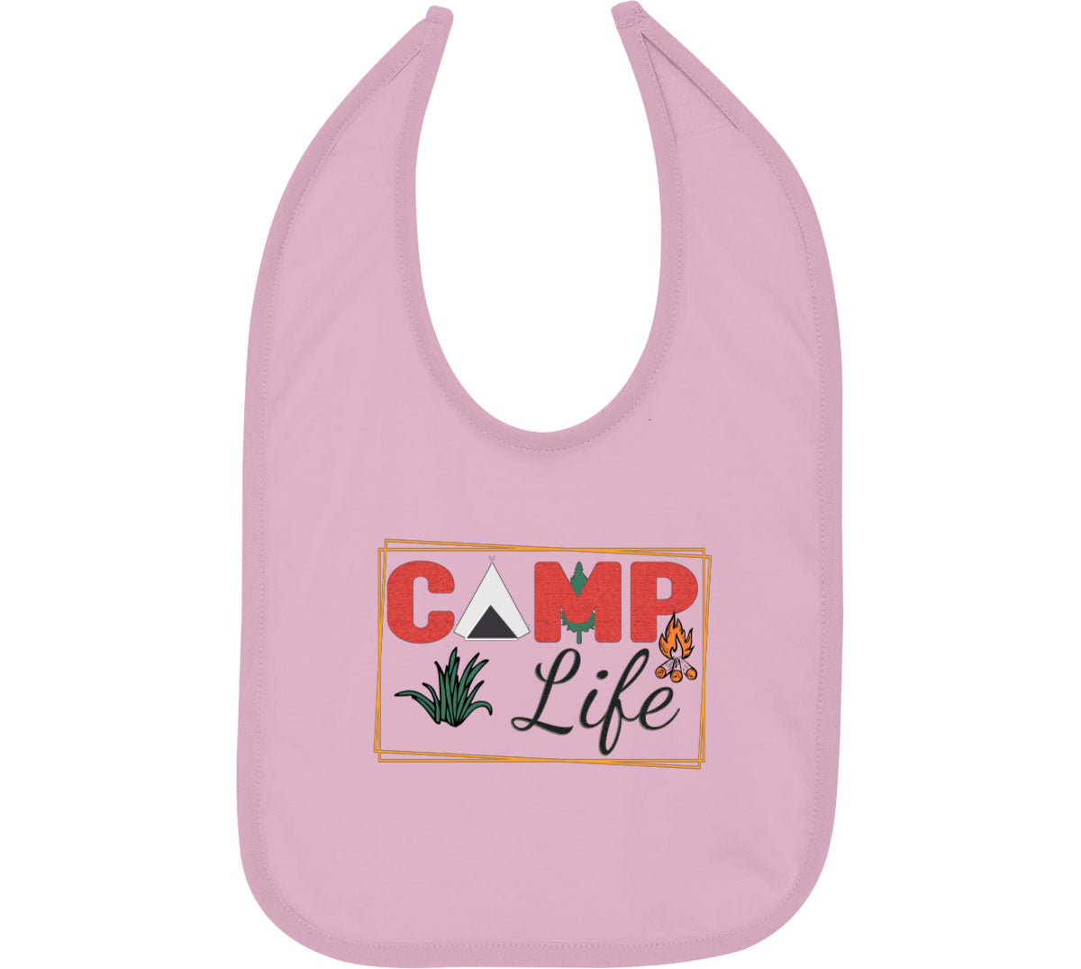 Camp Life Baby Bib