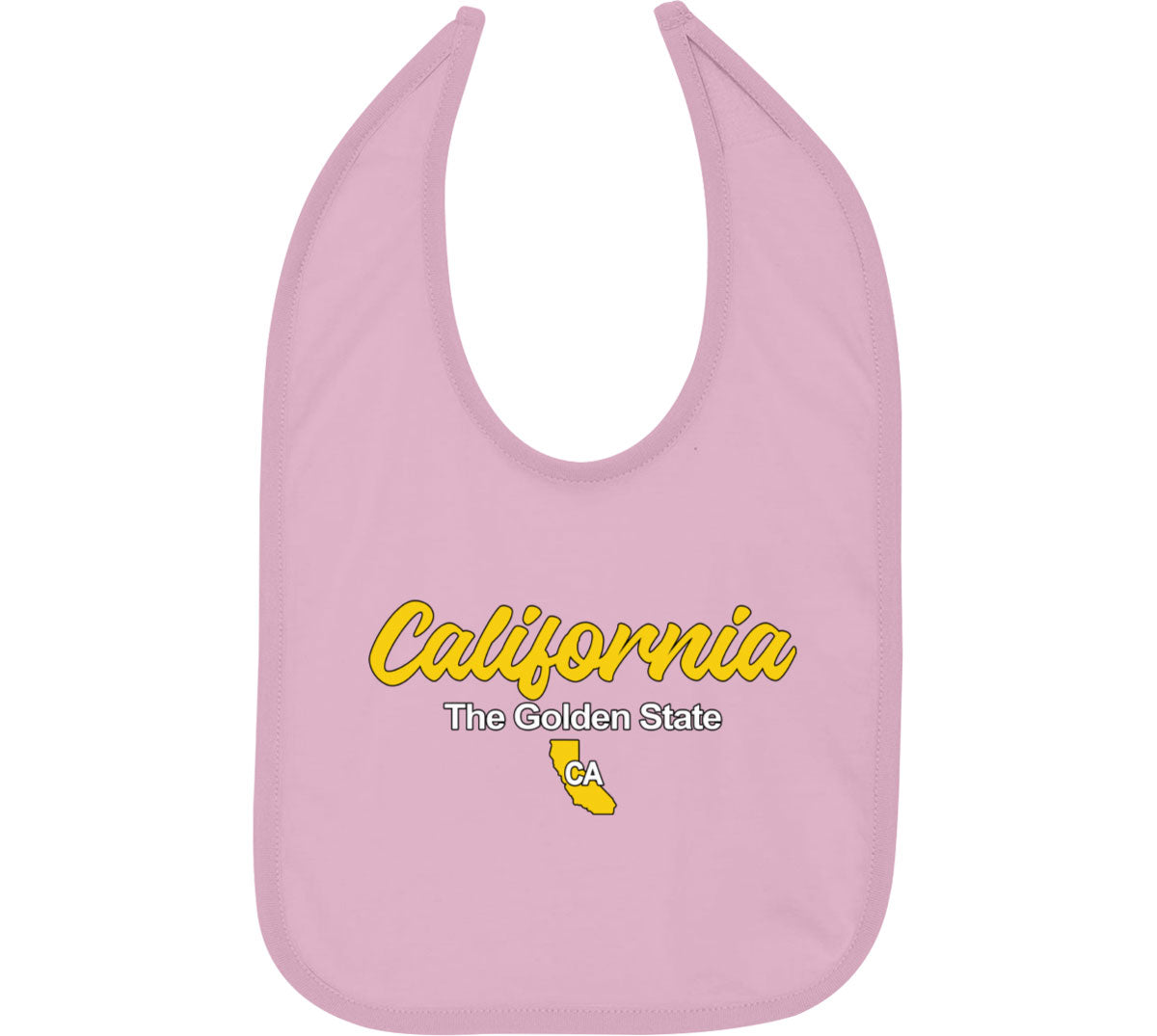 California The Golden State Baby Bib