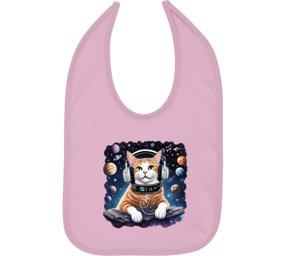 Cat In Space Baby Bib