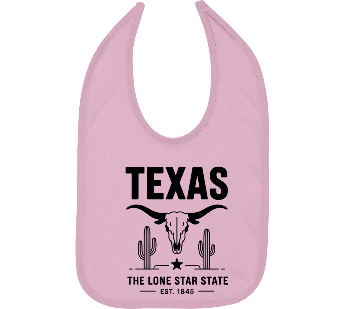 Texas Cityscape Illustration The Lone Star State Baby Bib