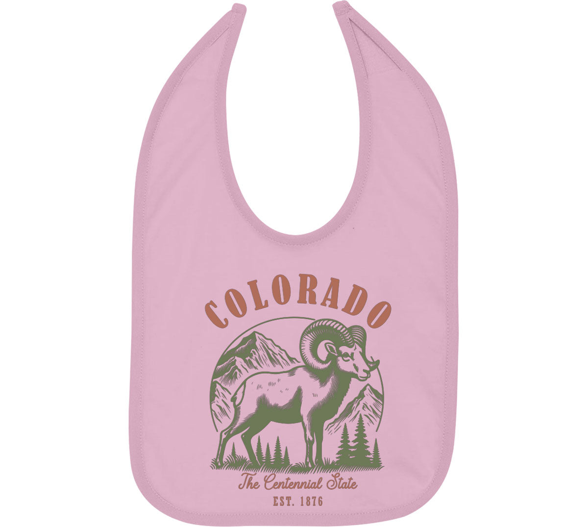 Colorado State Vintage Baby Bib
