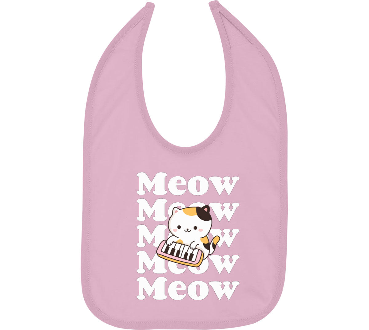 Cute Cat Meow Baby Bib