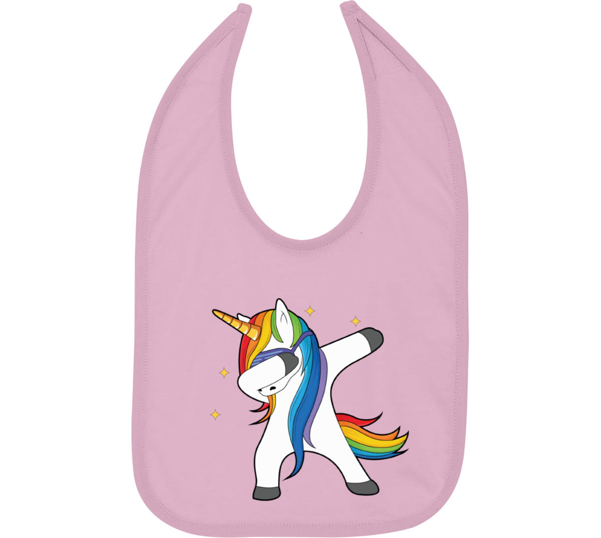 Dabbing Unicorn Baby Bib