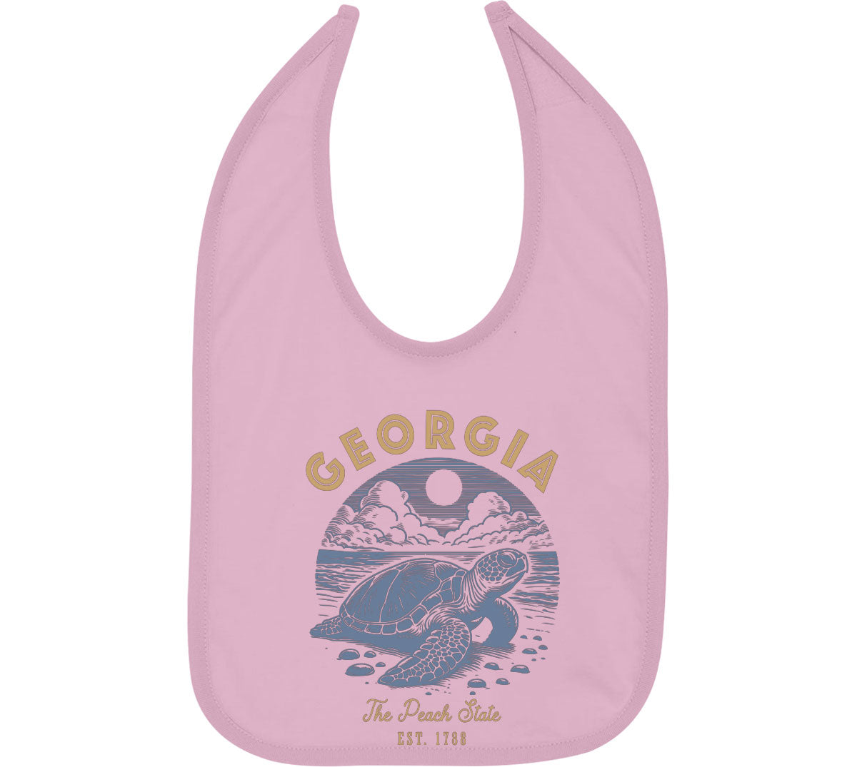 Georgia State Vintage Baby Bib
