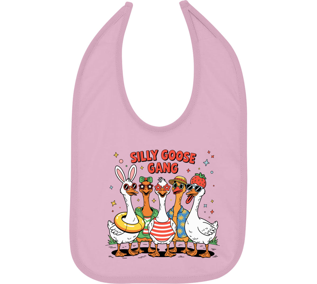 Silly Goose Gang Baby Bib