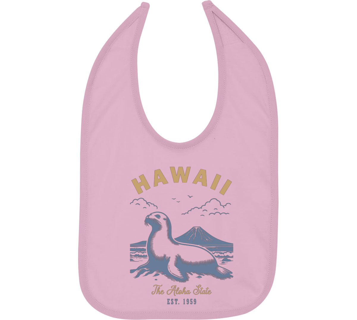Hawaii State Vintage Baby Bib