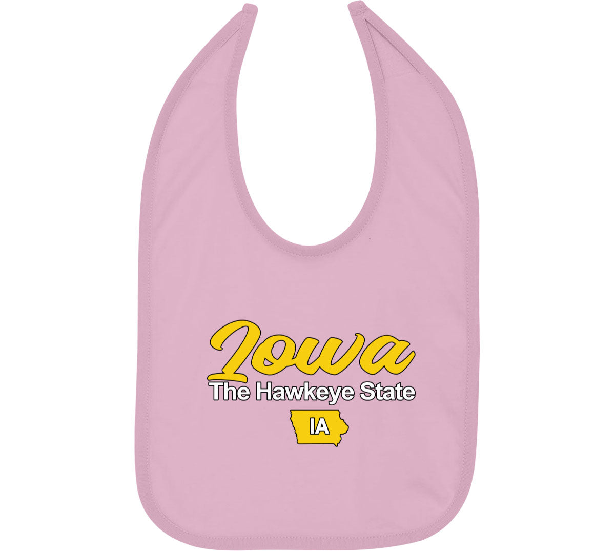 Iowa The Hawkeye State Baby Bib