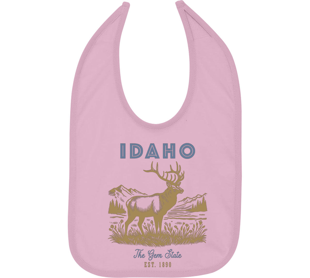 Idaho State Vintage Baby Bib
