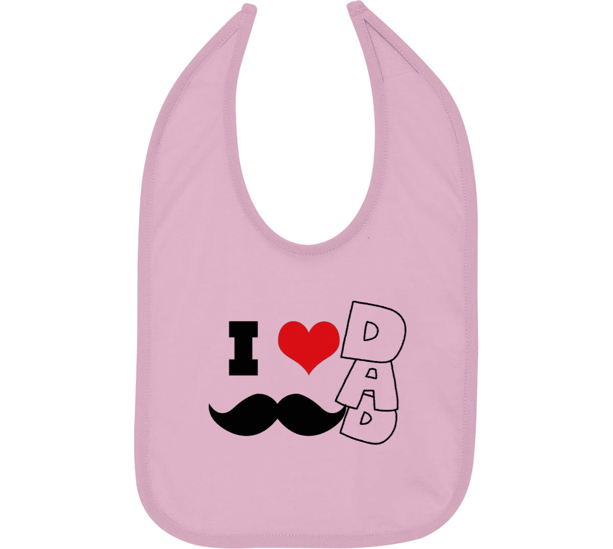 I Love Dad Father's Day Baby Bib