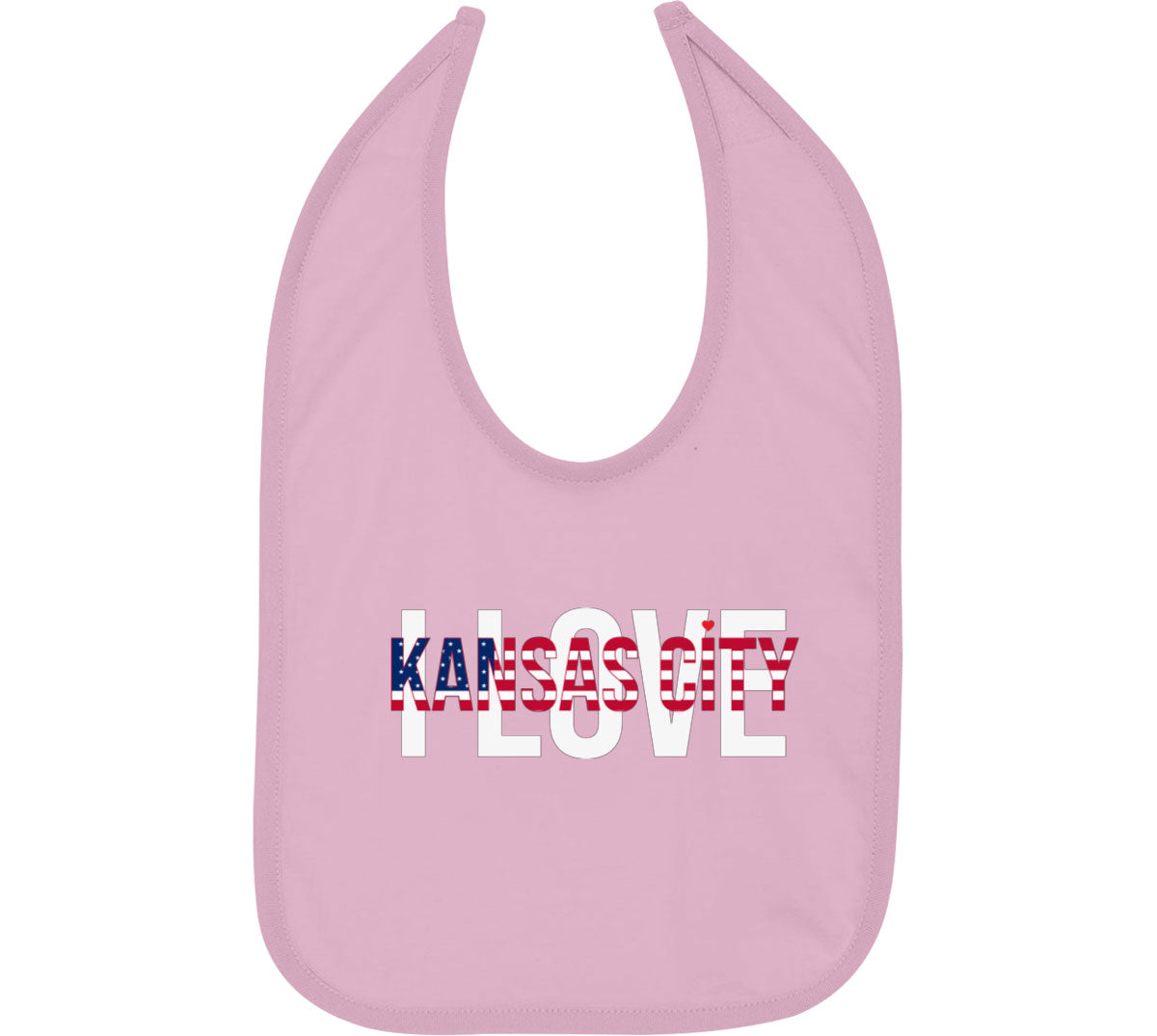 I Love Kansas City Baby Bib