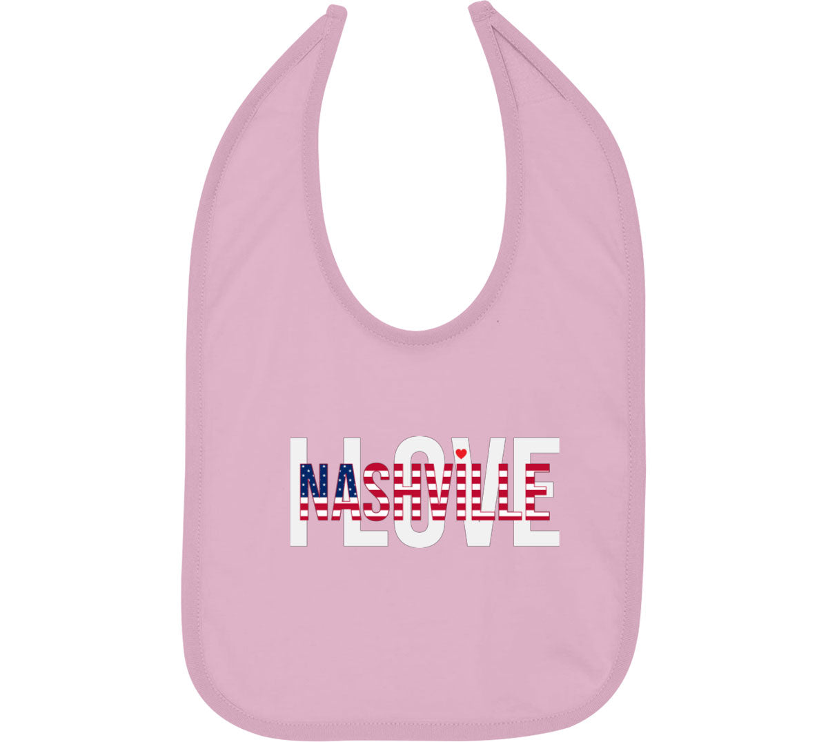 I Love Nashville Baby Bib