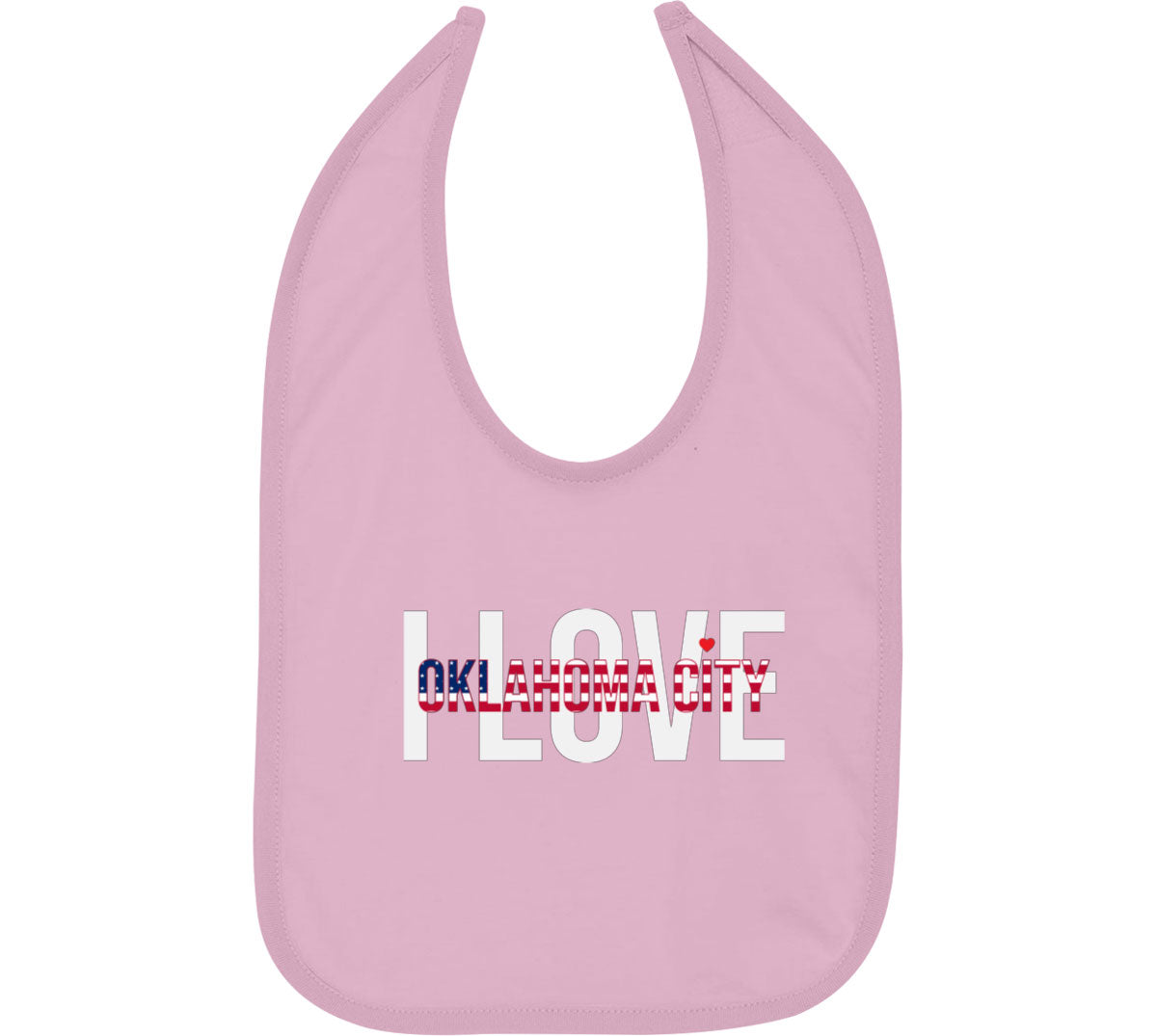 I Love Oklahoma City Baby Bib