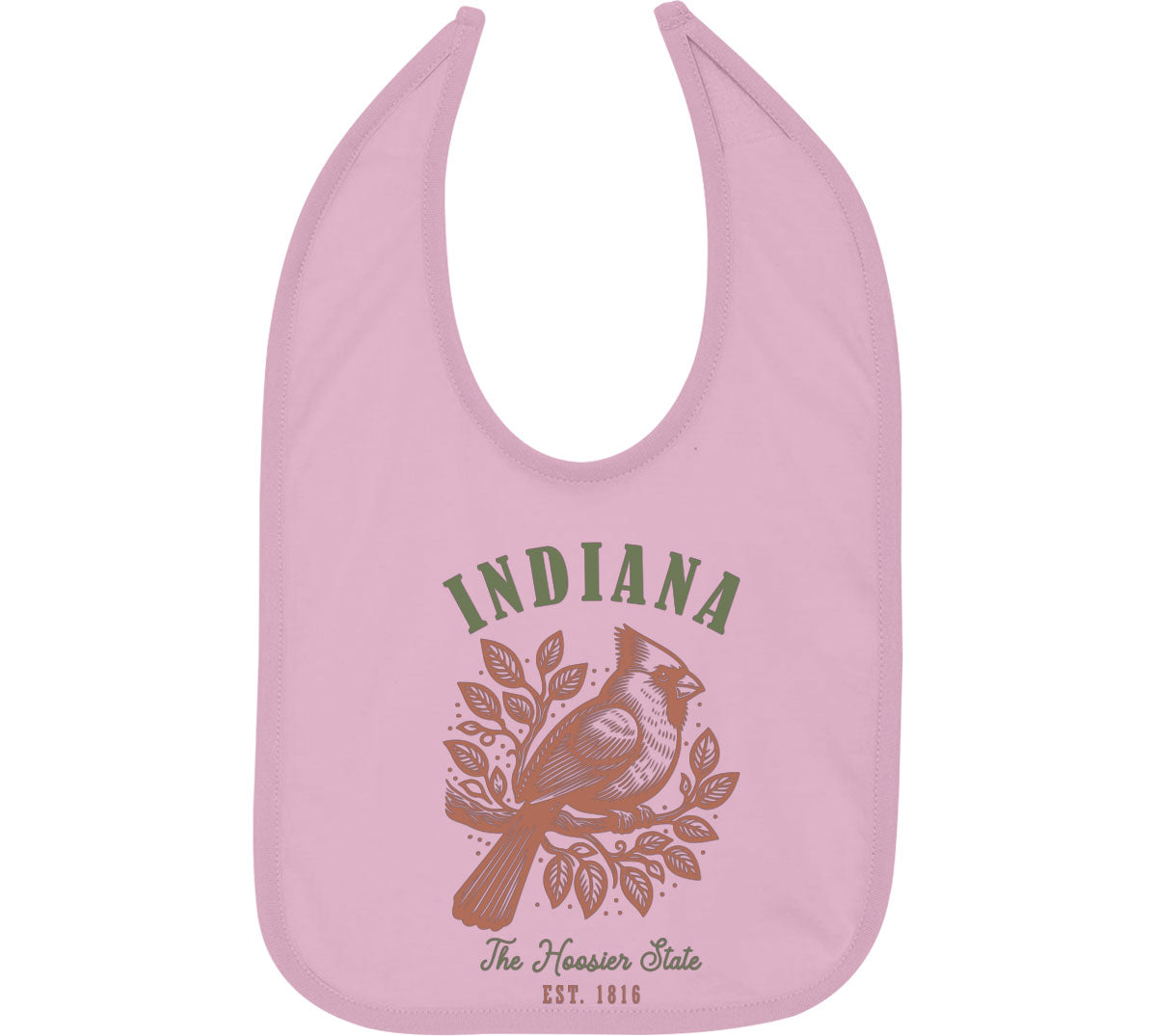 Indiana State Vintage Baby Bib