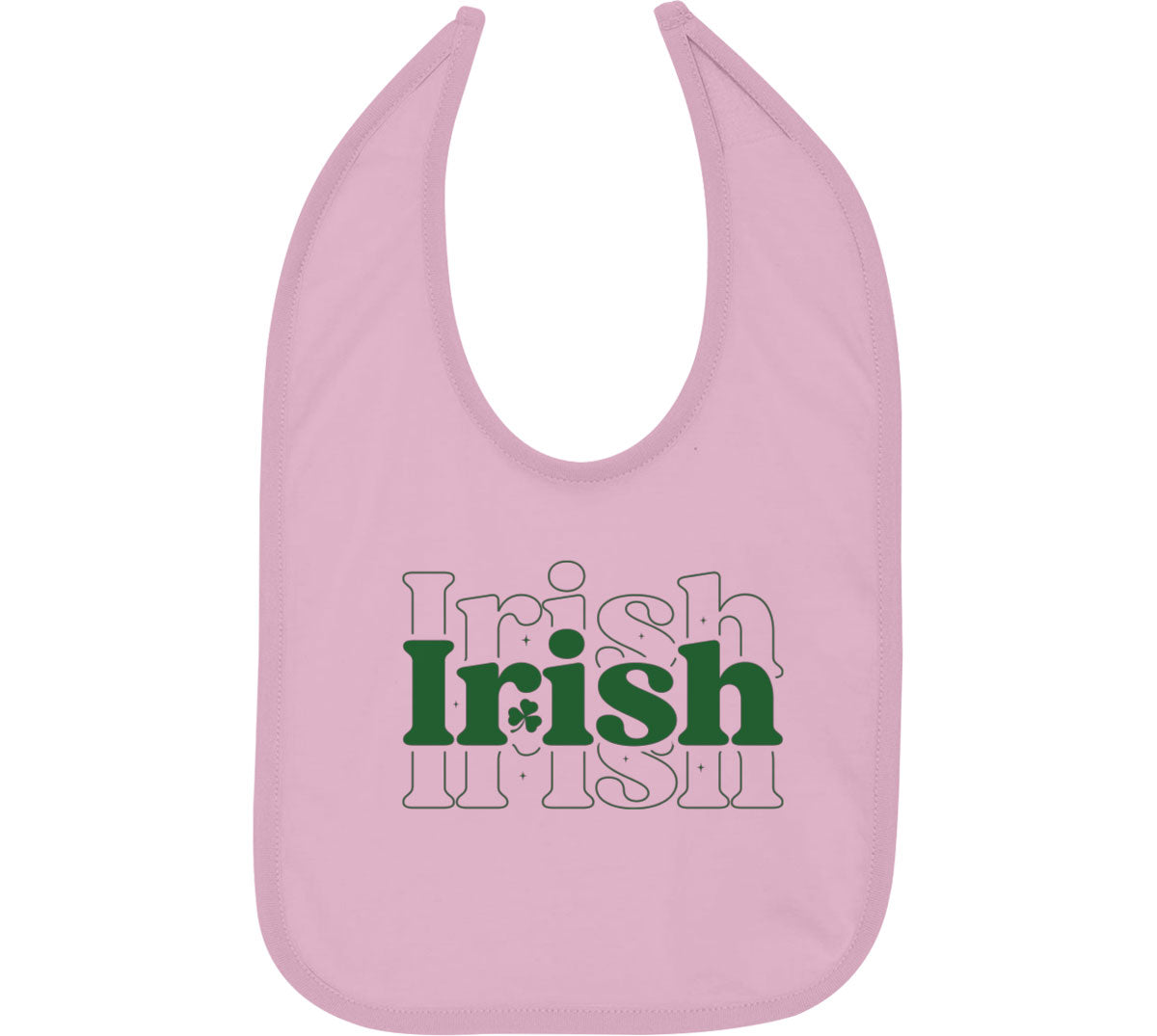 Irish Typography St. Patrick's Day Baby Bib