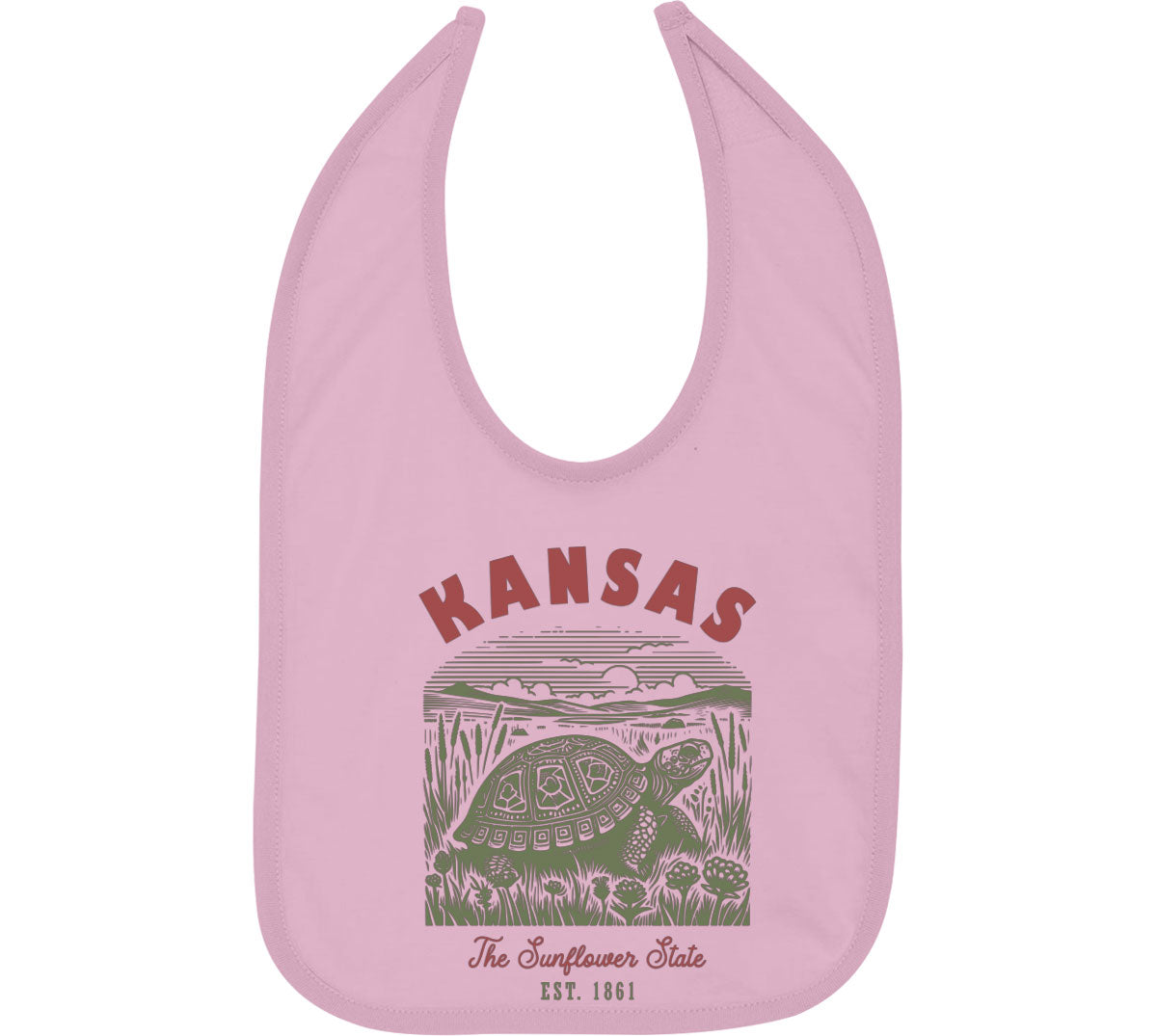 Kansas State Vintage Baby Bib
