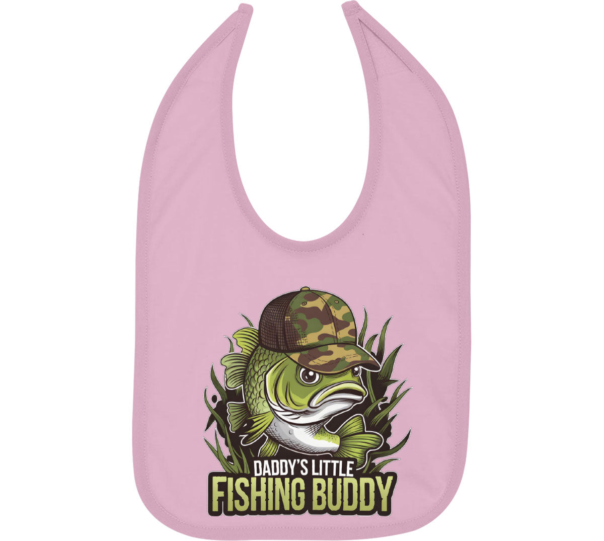 Daddy's Little Fishing Buddy Baby Bib