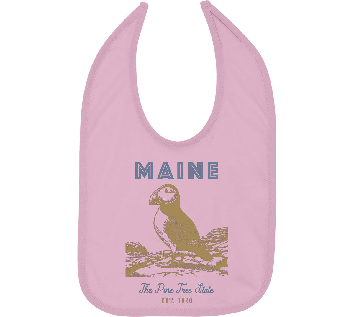 Maine State Vintage Baby Bib