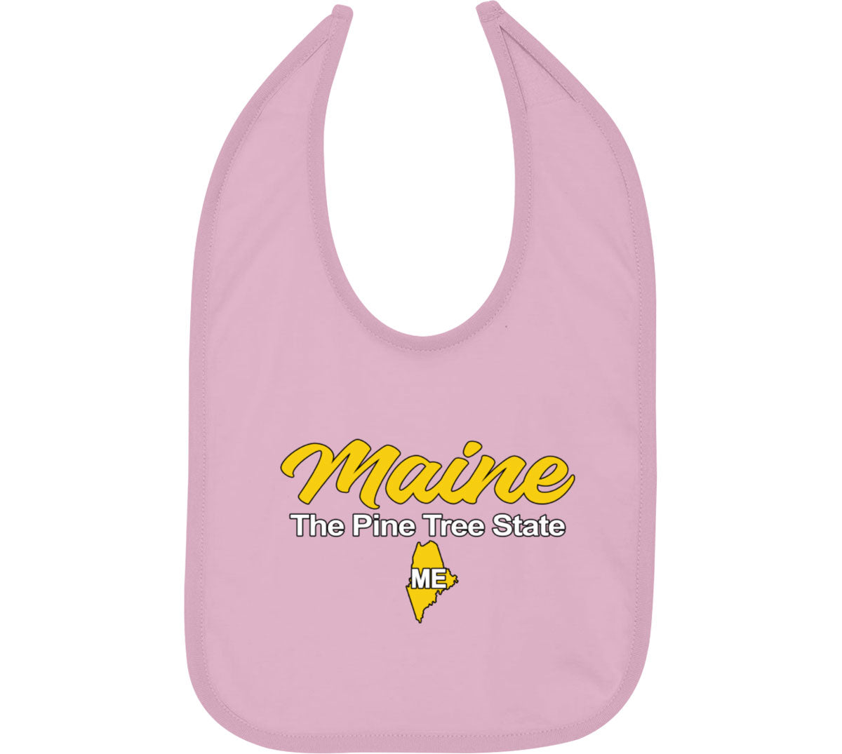 Maine The Pine Tree State Baby Bib