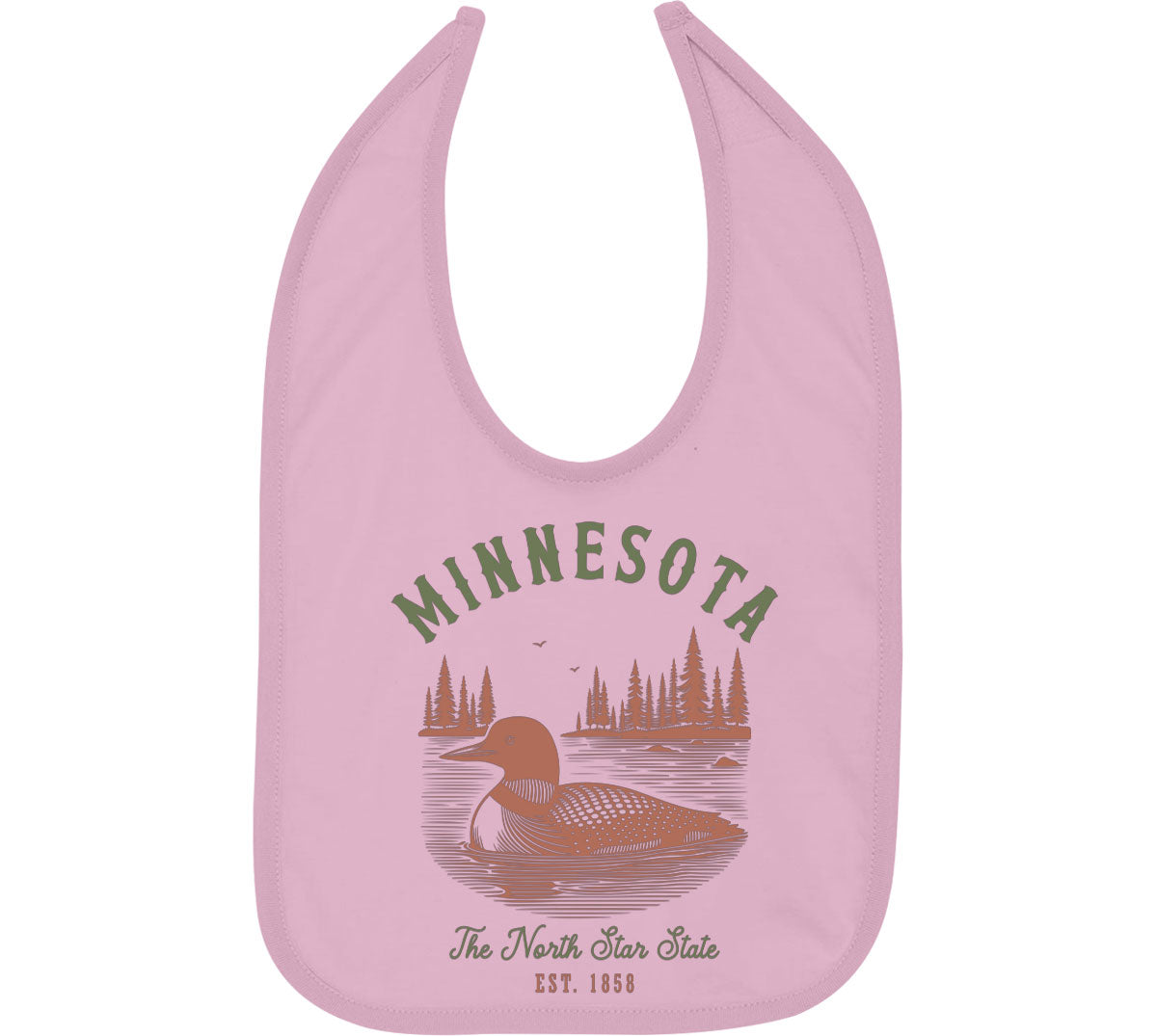 Minnesota State Vintage Baby Bib