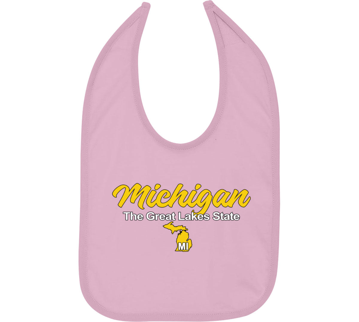 Michigan The Great Lakes State Baby Bib