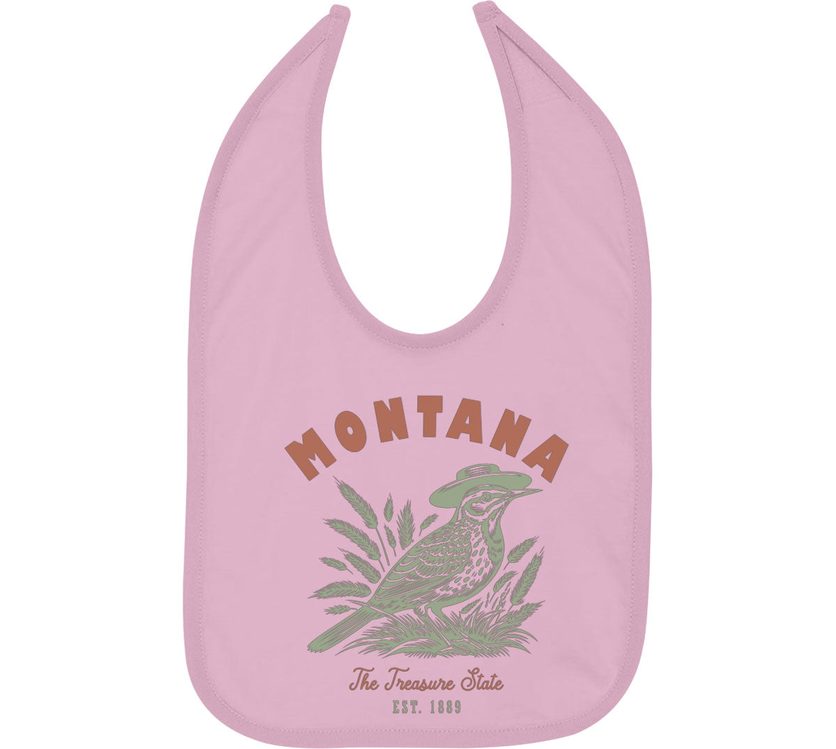 Montana State Vintage Baby Bib