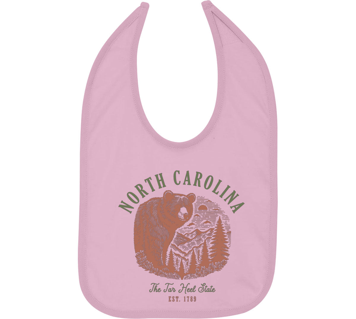 North Carolina State Vintage Baby Bib