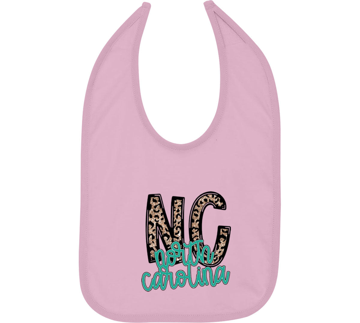 North Carolina State Abbreviation Baby Bib