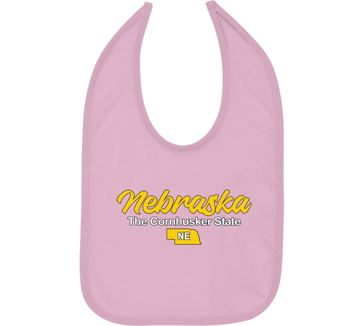 Nebraska The Cornhusker State Baby Bib