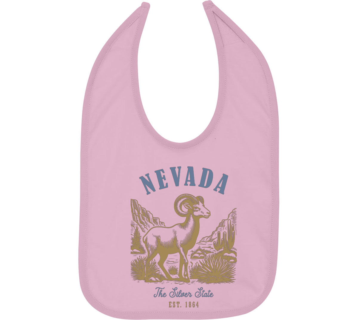 Nevada State Vintage Baby Bib